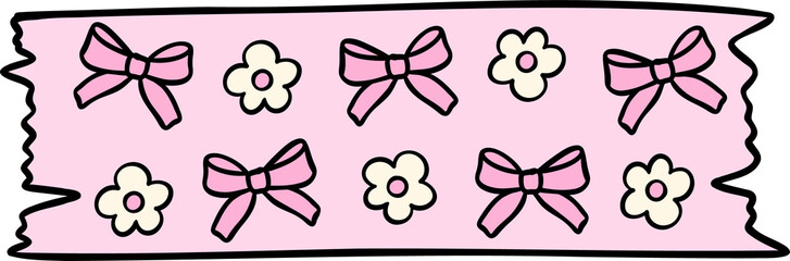 Coquette Girly washi tape school supplies