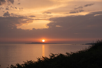 Sunset over Sálvora Island, Atlantic Islands National Park