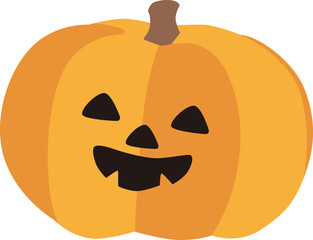 シンプルなジャック・オー・ランタンのベクターイラスト