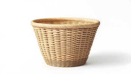 Obraz premium A laundry basket with isolated on white background, photo realistic,
