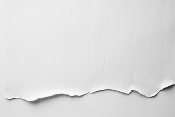 Fototapeta premium PNG Crumpled torn white paper texture