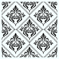 Damask seamless pattern. Floral ornament elements, Wallpaper Background vector Vintage illustration