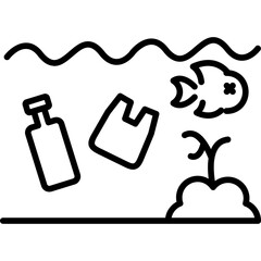 Water Pollution Icon