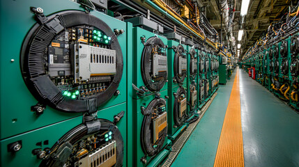 Cutting-Edge Crypto Mining Technology A Detailed Symbolic Image Showcasing the Intricacies of Cryptocurrency Mining Hardware and Digital Innovations