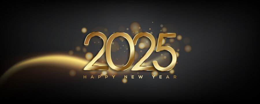 2025 Happy New Year Greeting Card