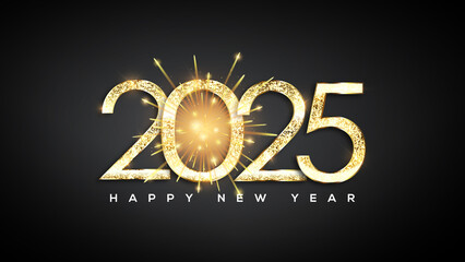 2025 Happy New Year Greeting Card