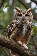 Fototapeta premium The Enigmatic Owl in Nature: Behavior, Adaptations, and Habitats