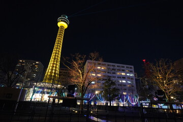 マリンタワーの夜景