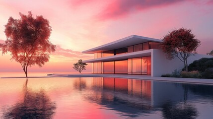 Obraz premium Modern Minimalist, Innovative, Architecture