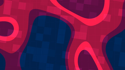 Abstract background with red, pink and blue shapes suitable for presentations, digital artwork, web...