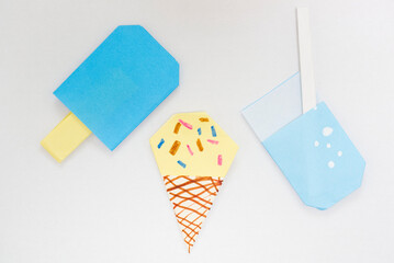 Origami made by a child (image of summer) 6