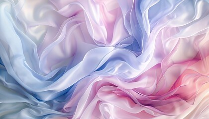 Obraz premium Abstract wallpaper with flowing, organic patterns in soft pastel tones, ideal for a calming