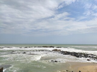 Kanyakumari Beach in the afternoon