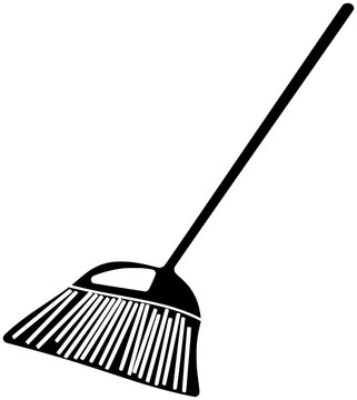 recommend clip art: broom illustration housekeeping silhouette dust logo housework icon sweeping outline household equipment dustpan duster brush work cleaner clean house shape floor sweep witch for vector graphic