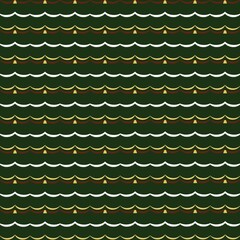 Decorative curtain Christmas pattern seamless design background 