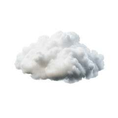 PNG Soft white cloud floating in a clear sky