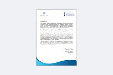 Creative letterhead design template