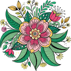 Watercolor Hand Painted Navy Blue and Yellow Tile. Art Deco Vector Seamless Pattern, Lisbon Arabic Floral Mosaic, Mediterranean Seamless Navy Blue and Yellow Ornament. Ai generate 