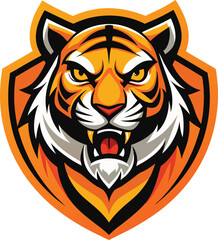 Fototapeta premium tiger head vector