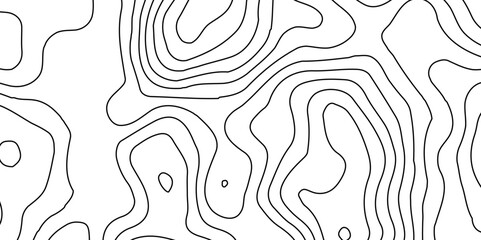 Topographic map patterns, topography line map. Black and white topography contour lines map,Modern design with White background,paper texture Imitation of a geographical map shades,