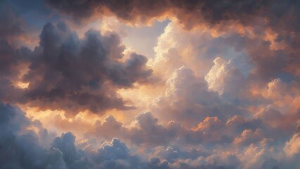 Obraz premium Dreamscapes in the Clouds: The Spirit of Freedom Beckons