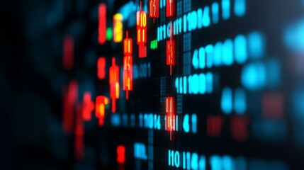 Obraz premium Bonds and Return Indicators Visualized as Part of a Financial Matrix