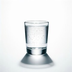 A Clean Glass of water with white background