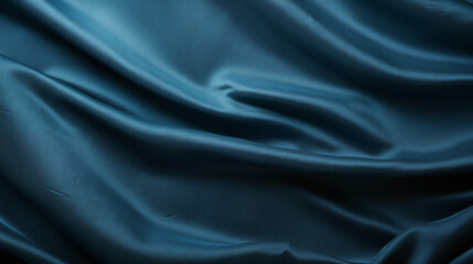 Fototapeta premium Luxury green blue fabric texture abstract background with wave pattern