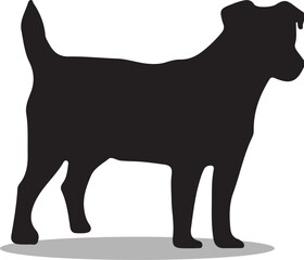 Jack Russell Silhouette, Jack Russell Vector Silhouette, Jack Russell cartoon Silhouette, Jack Russell illustration, Jack Russell icon Silhouette, Jack Russell Silhouette illustration