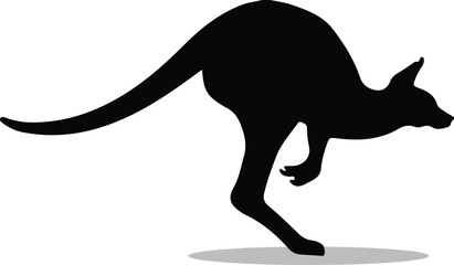 Kangaroos Silhouette, Kangaroos Vector Silhouette, Kangaroos cartoon Silhouette, Kangaroos illustration, Kangaroos icon Silhouette, Kangaroos Silhouette illustration