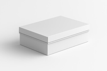 Naklejka premium Paper Box Mockup A4 on isolated background created with Generative AI