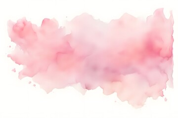 Obraz premium A transition from light gray to soft pink watercolor on white background, Ai Generated