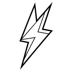 electric shape logo design in Black and white