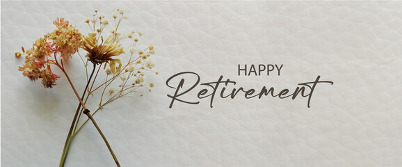 happy retirement text 