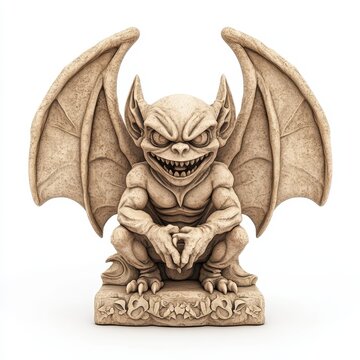 Ornate stone gargoyle spout with intricate carvings on historic architecture