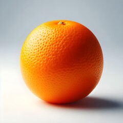 Photo of a fresh, sweet, ripe, orange orange isolated on a white background