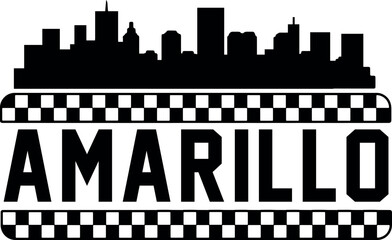 Amarillo Skyline Vector