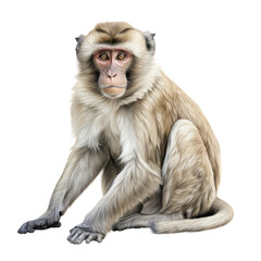 Fototapeta premium Macaque Clipart Illustration Monkey