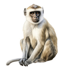 Fototapeta premium Vervet Monkey Clipart Illustrations
