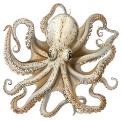 Obraz premium PNG Detailed octopus marine illustration