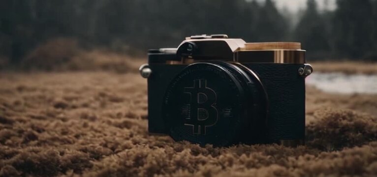Bitcoin Logo for Camera