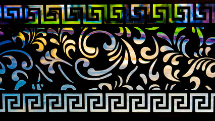 dark silhouette with plant theme