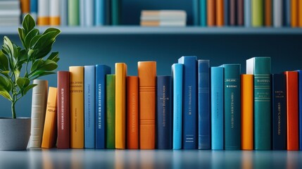 Book fair shelves, readers and books