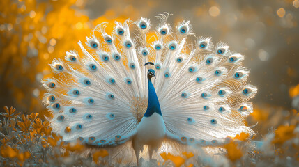 The most beautiful and graceful peacock