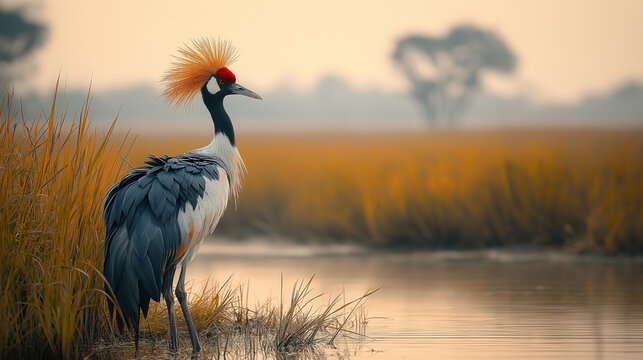The most beautiful Crowned Crane in the world