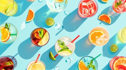 Colorful Summer Drinks