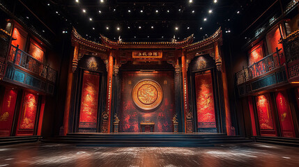 A Chinese New Year festival stage performance