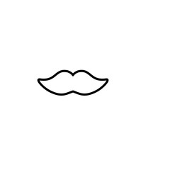 Mustache icons. Vector illustration