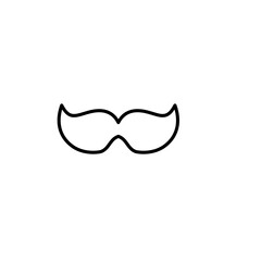 Mustache icons. Vector illustration
