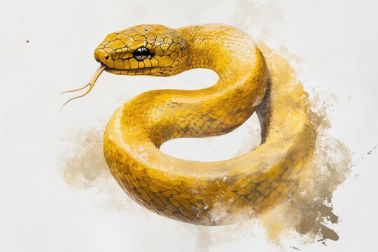 Yellow Python Snake